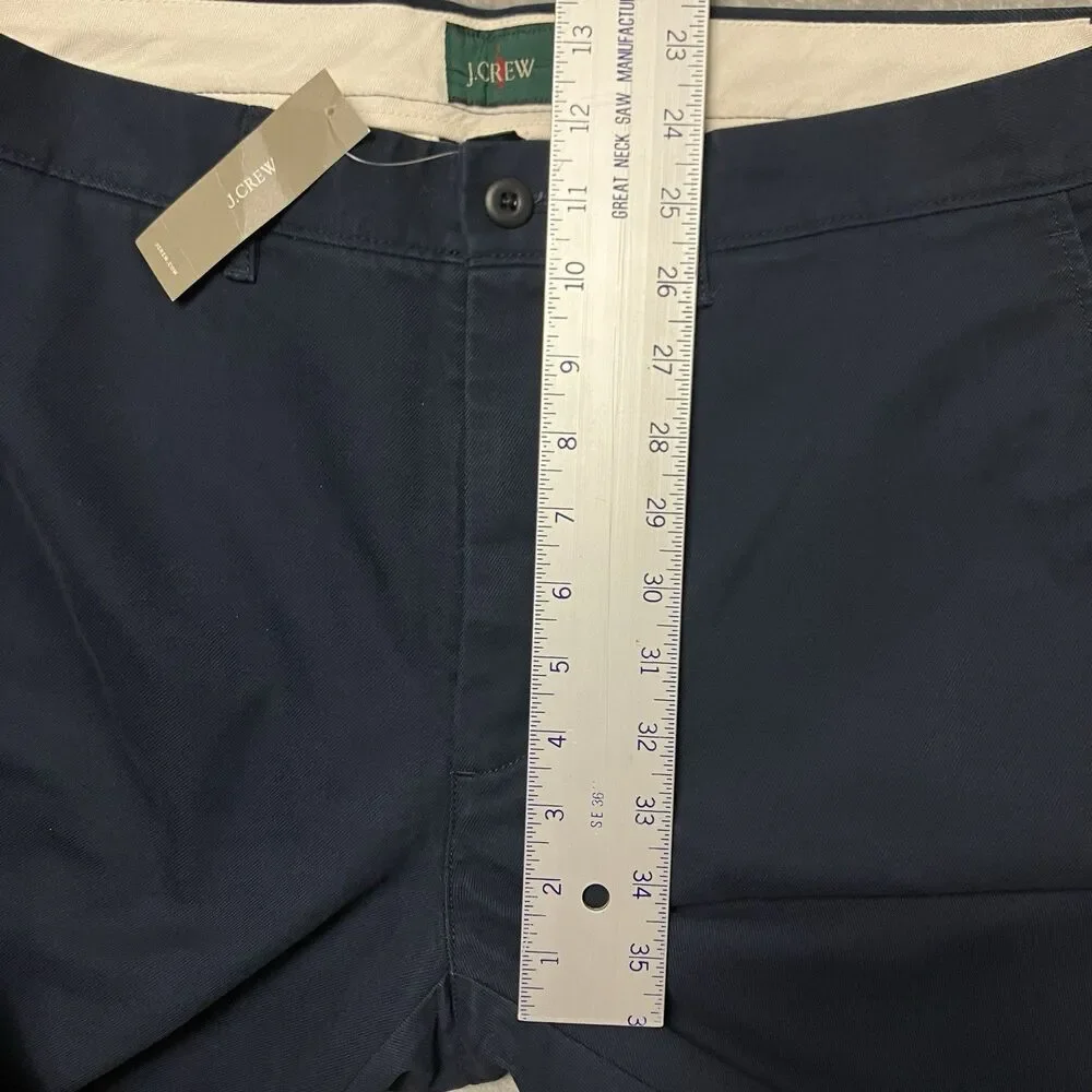 J Crew Pants Mens 32x34 Navy Cotton Classic Chino‎ Straight Casual Preppy BE611